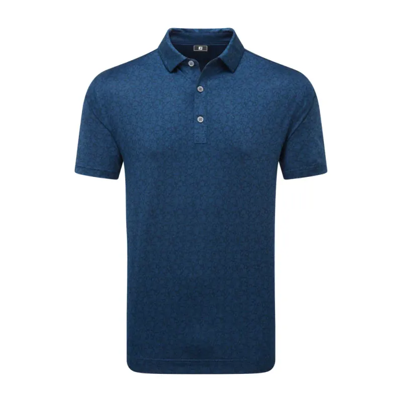 FJ - Painted Floral Lisle Navy (TGK)